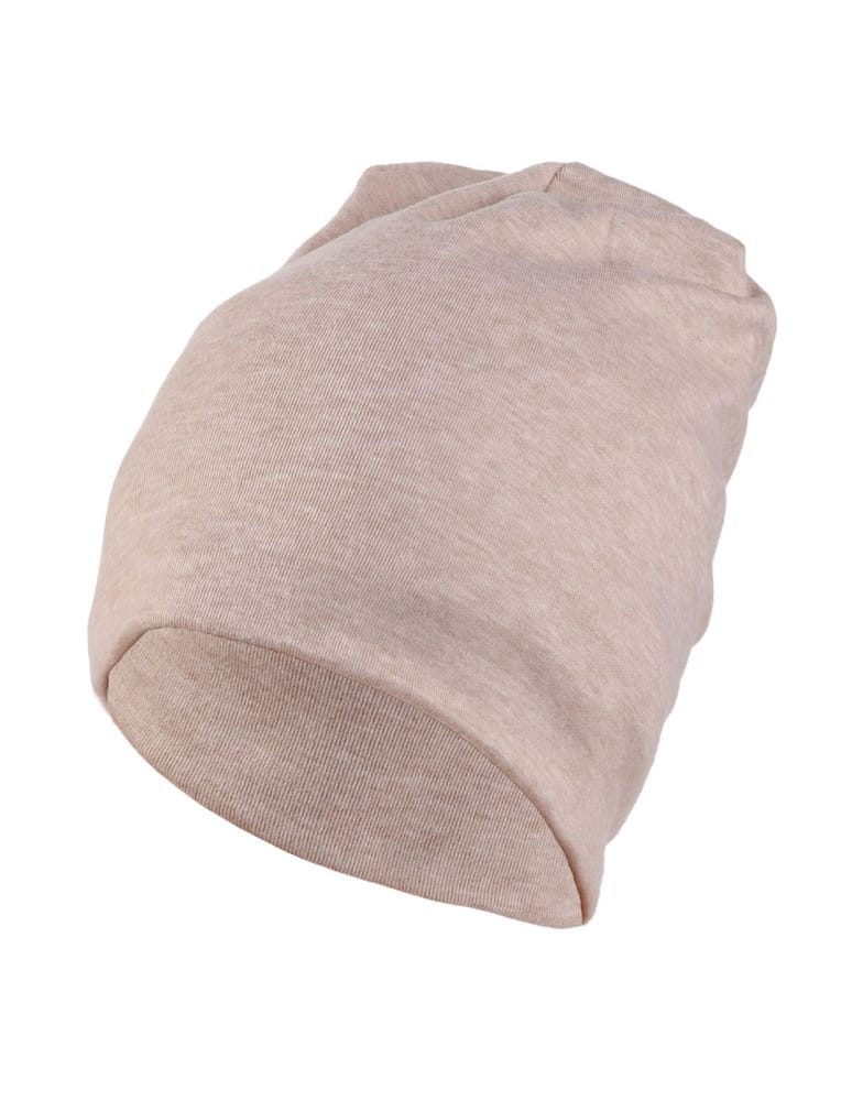 Czapki i opaski - Czapka damska przejściowa gładka beanie czapka na chłodniejsze dni BEŻOWY - produkt moraj.pl 1