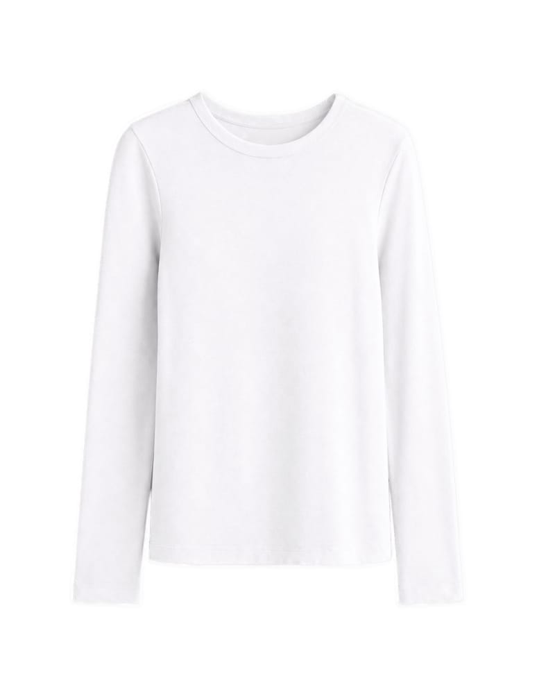 Bluzki z długim rękawem - Zestaw bluzek z długim rękawem longsleeve komplet 3 sztuki bawełna slim fit 3-pak M   - produkt moraj.pl 3