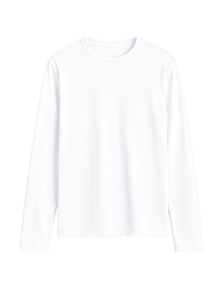 Koszulki z długim rękawem - Bluzka męska z długim rękawem bawełniana wielopak longsleeve klasyczny gładki 3-pak L   - produkt moraj.pl 3