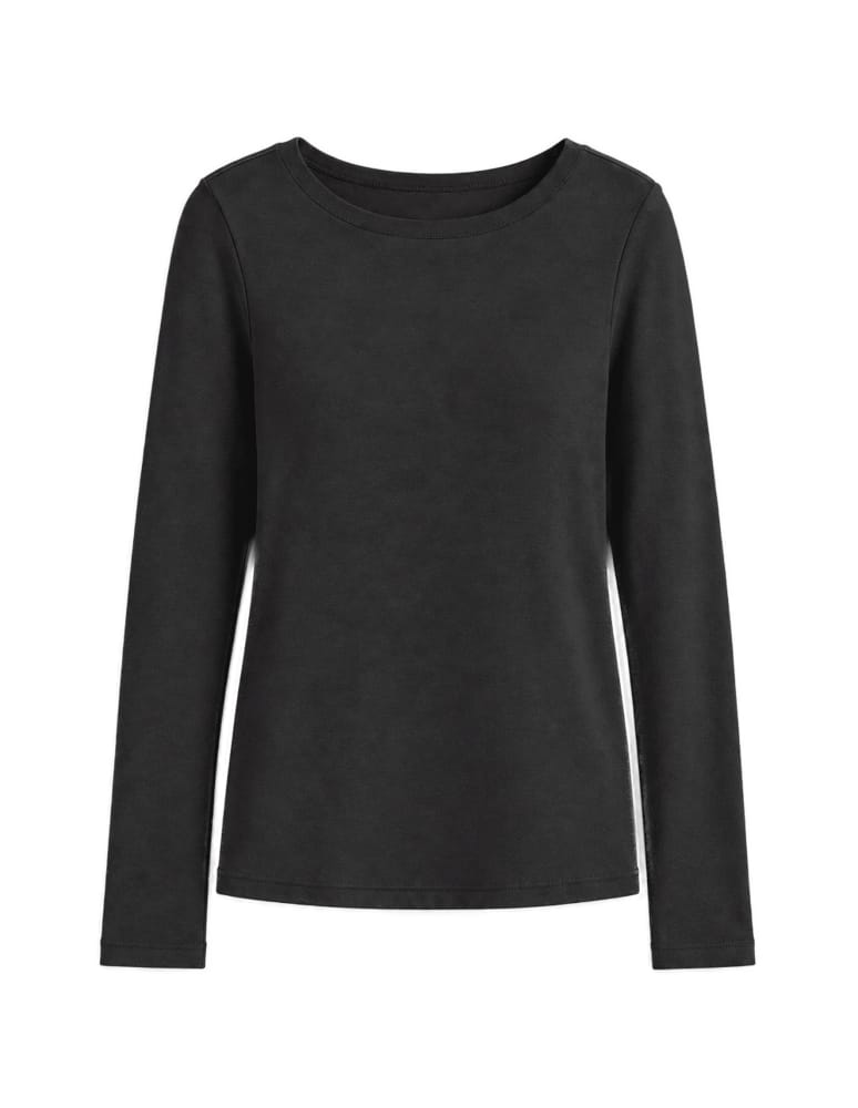 Bluzki z długim rękawem - Bluzki damskie z długim rękawem bawełniane gładkie zestaw 3-pak XL   - produkt moraj.pl 3