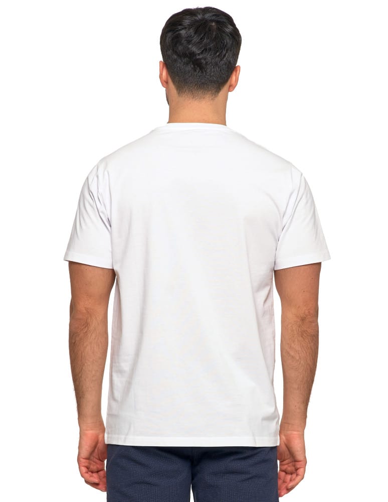 Koszulki i Tank Topy - Koszulka męska bawełniana krótki rękaw T-shirt Plus Size BIAŁY - produkt moraj.pl 3