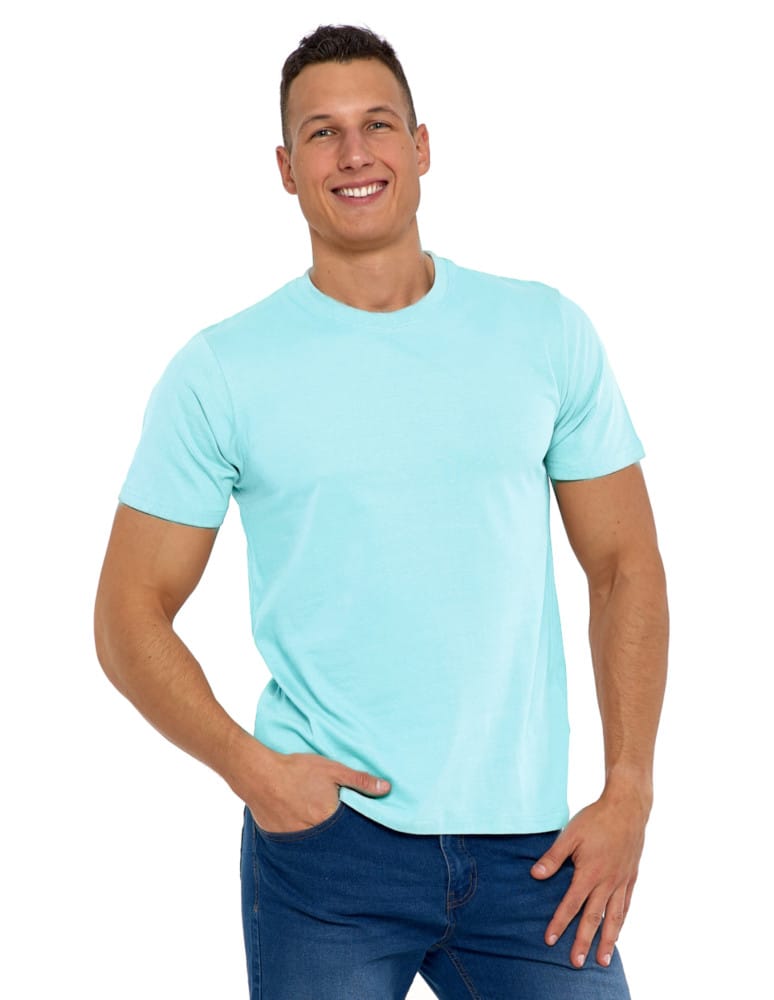 T-SHIRTY I KOSZULKI - Koszulka męska bawełniana T-shirt MIĘTA - produkt moraj.pl 8