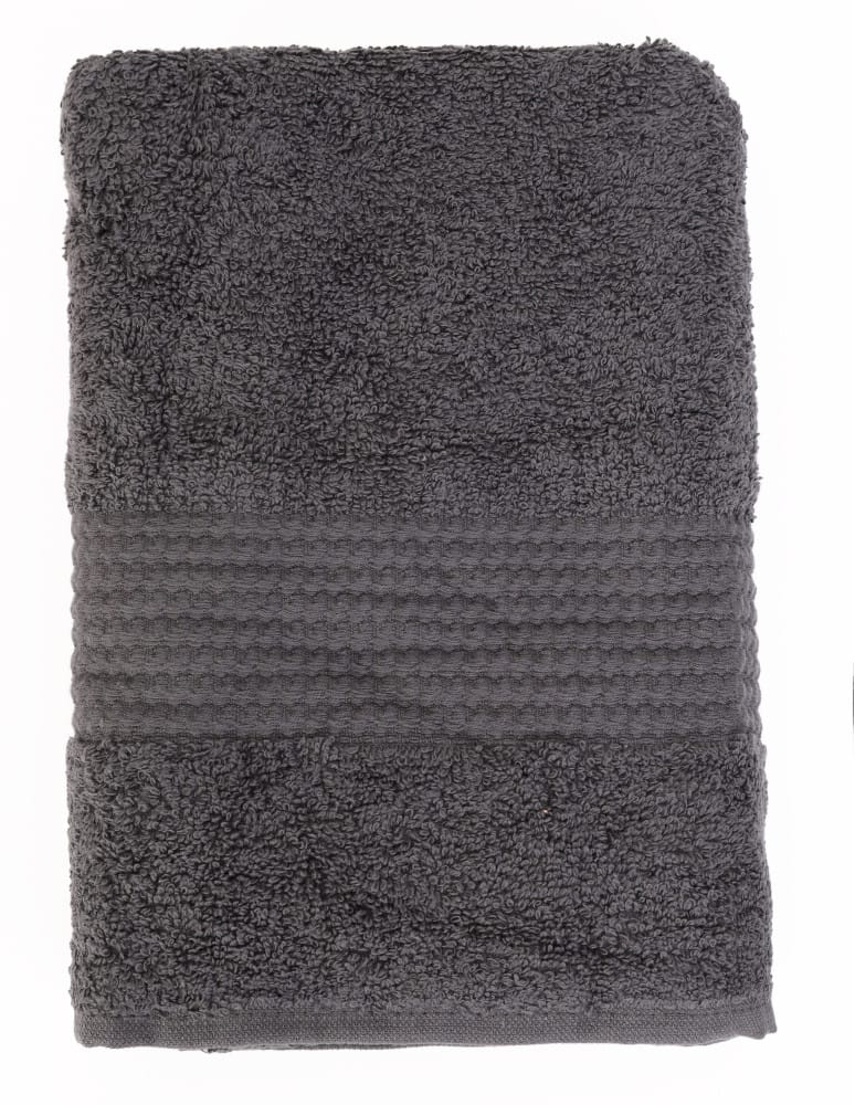 Nowości - Ręcznik łazienkowy bawełniany frotte 50x100 cm miękki i chłonny SZARY - produkt moraj.pl 4