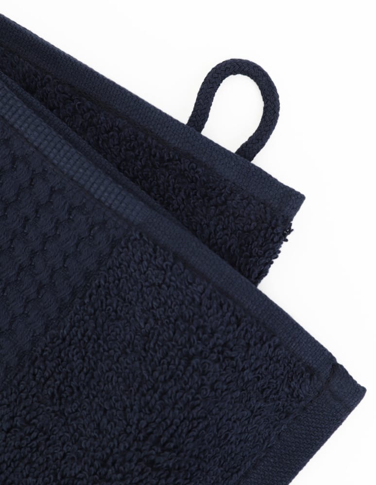 Nowości - Ręcznik łazienkowy bawełniany frotte 50x100 cm miękki i chłonny GRANATOWY - produkt moraj.pl 2