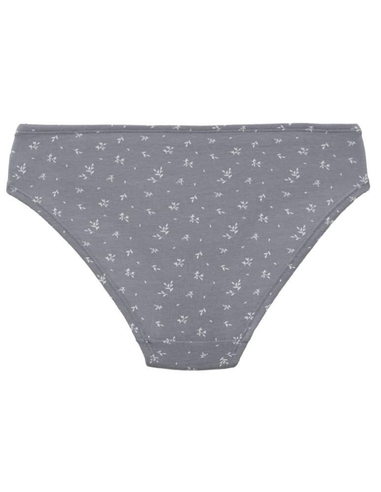 Majtki figi - Figi bikini bawełniane damskie gładkie i we wzory wielopak majtek damskich 5-pak WIELOKOLOROWY  - produkt moraj.pl 4