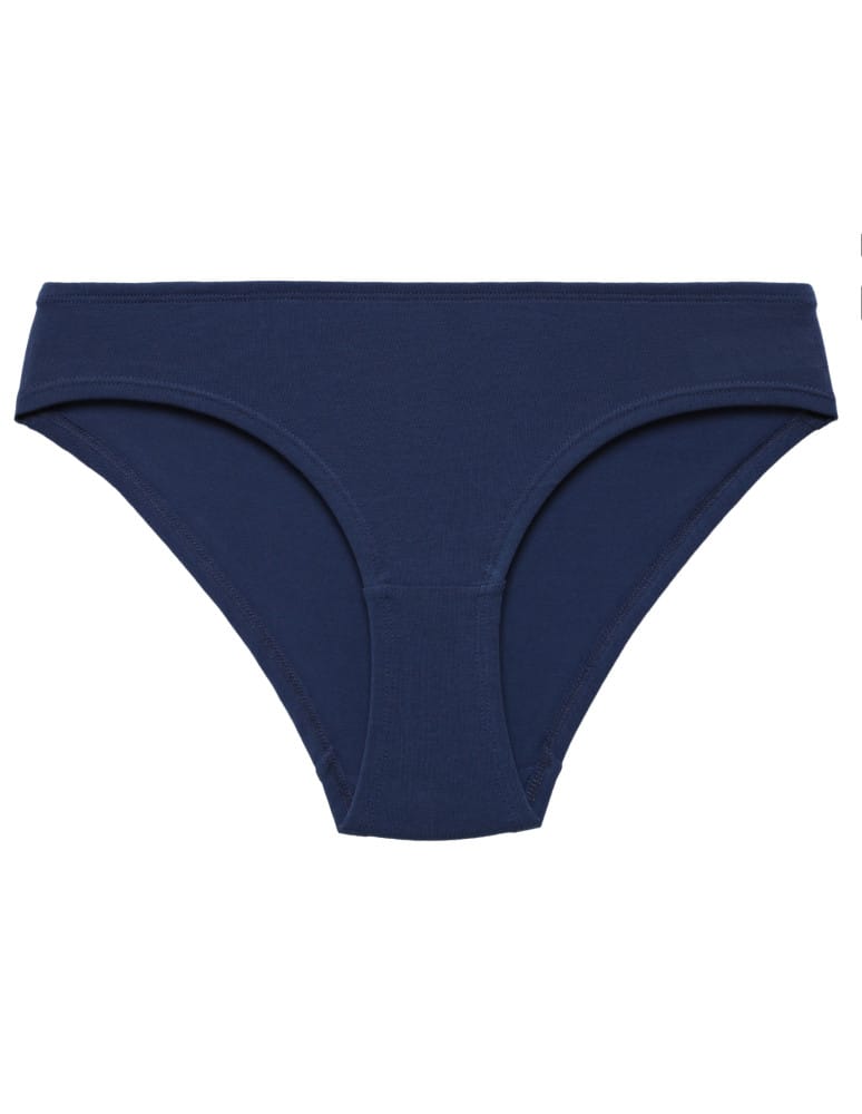 Majtki figi - Figi bikini bawełniane damskie gładkie i we wzory wielopak majtek damskich 5-pak WIELOKOLOROWY  - produkt moraj.pl 6