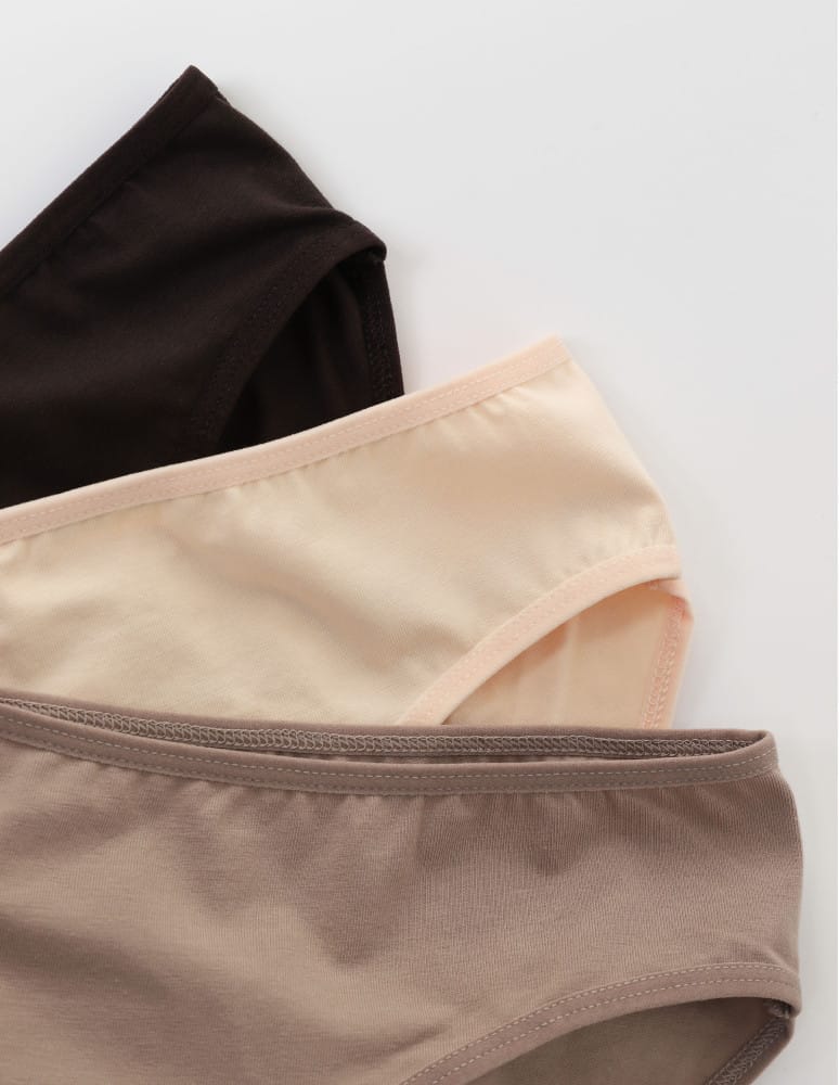Majtki figi - Majtki bikini damskie bawełniane wielopak 3-pak WIELOKOLOROWY  - produkt moraj.pl 2