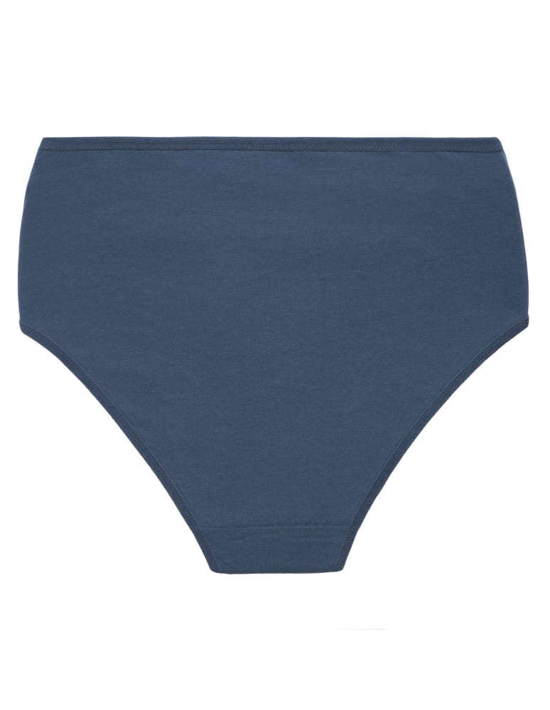 Majtki z wysokim stanem - Majtki bikini damskie maxi z koronkowym pasem 3-pak WIELOKOLOROWY  - produkt moraj.pl 5