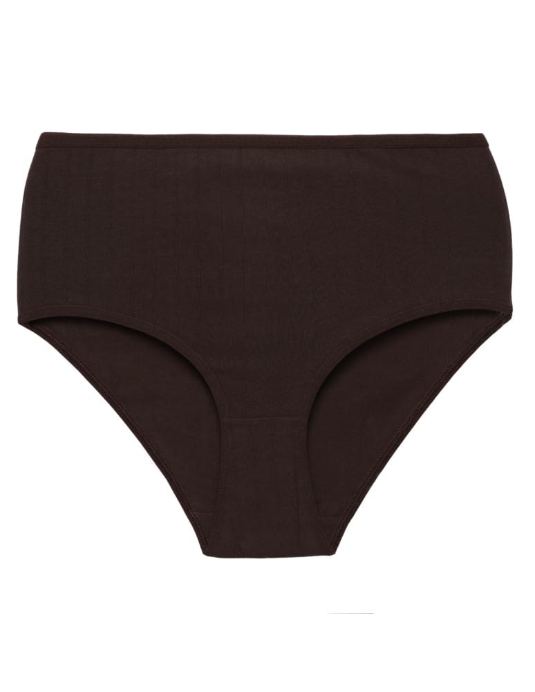 Majtki z wysokim stanem - Damskie figi maxi bikini majtki z wysokim stanem w prążek 4-pak WIELOKOLOROWY  - produkt moraj.pl 6