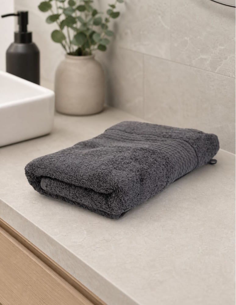 Nowości - Ręcznik łazienkowy bawełniany frotte 50x100 cm miękki i chłonny SZARY - produkt moraj.pl 1