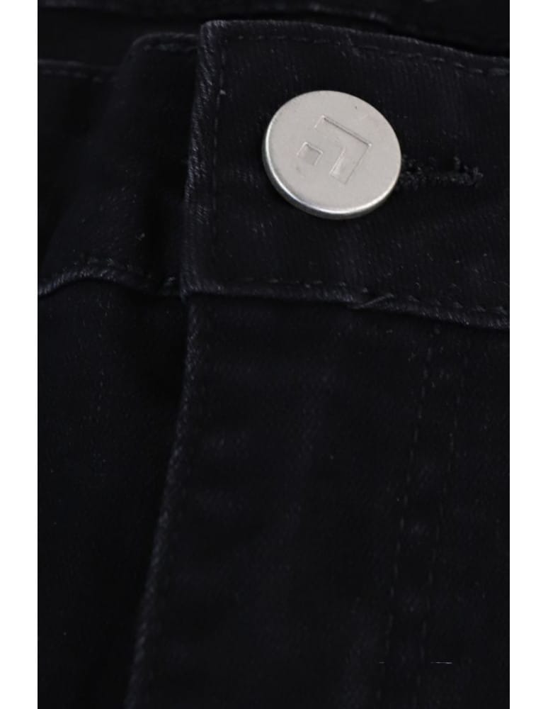 Spodnie damskie - Spodnie damskie jeansowe mom fit CZARNY  - produkt moraj.pl 4