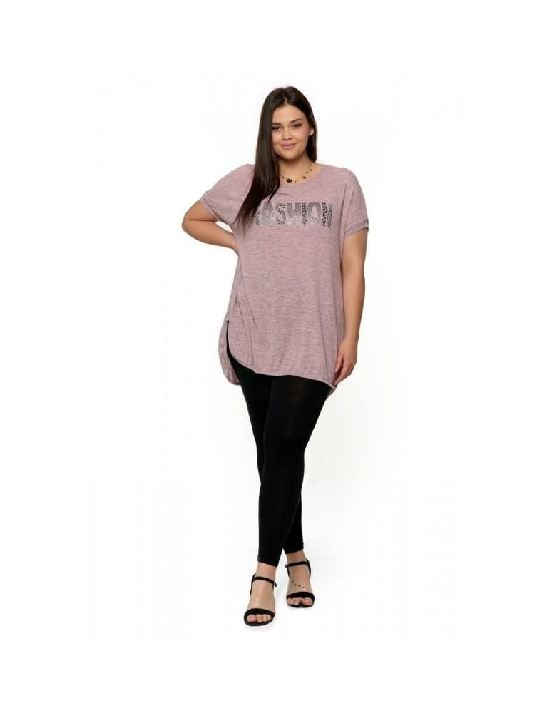 Legginsy damskie - Klasyczne bawełniane legginsy plus size CZARNY - produkt moraj.pl 1