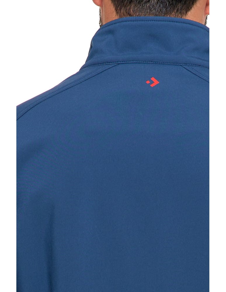 Kurtki i kamizelki - Kurtka męska wiatroszczelna typu Softshell bez kaptura JEANS - produkt moraj.pl 8