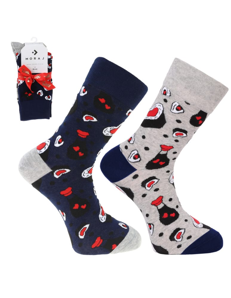 Mężczyzna - Skarpetki zabawne w sushi walentynkowe 2-pak WIELOKOLOROWY - produkt moraj.pl 1