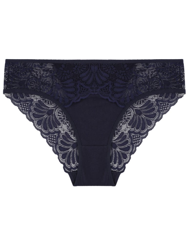 Majtki figi - Majtki damskie figi bikini wykończone koronką 6-pak WIELOKOLOROWY - produkt moraj.pl 5