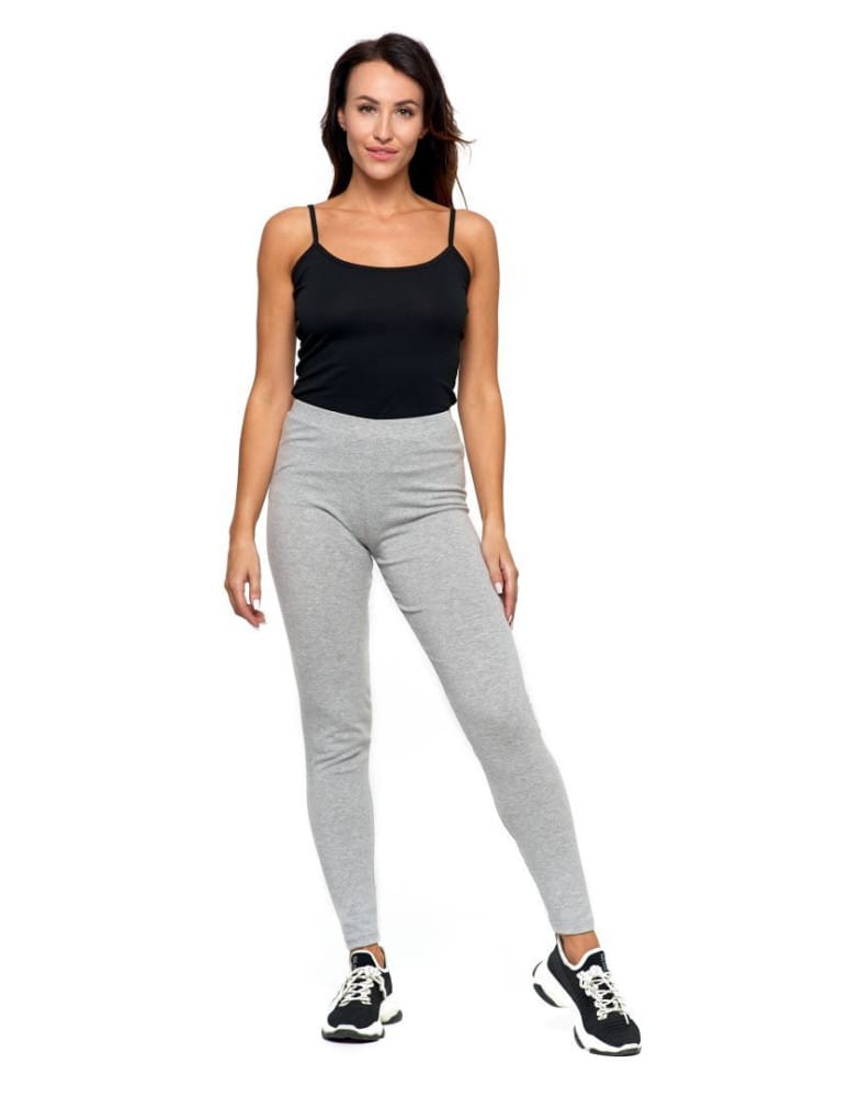 Legginsy damskie - Klasyczne legginsy ocieplane damskie GRANATOWY  - produkt moraj.pl 15