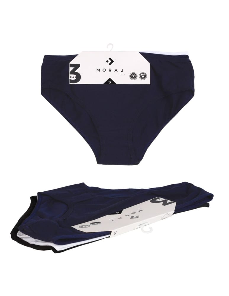 Majtki figi - Majtki figi bikini damskie bawełniane 3-pak WIELOKOLOROWY - produkt moraj.pl 2