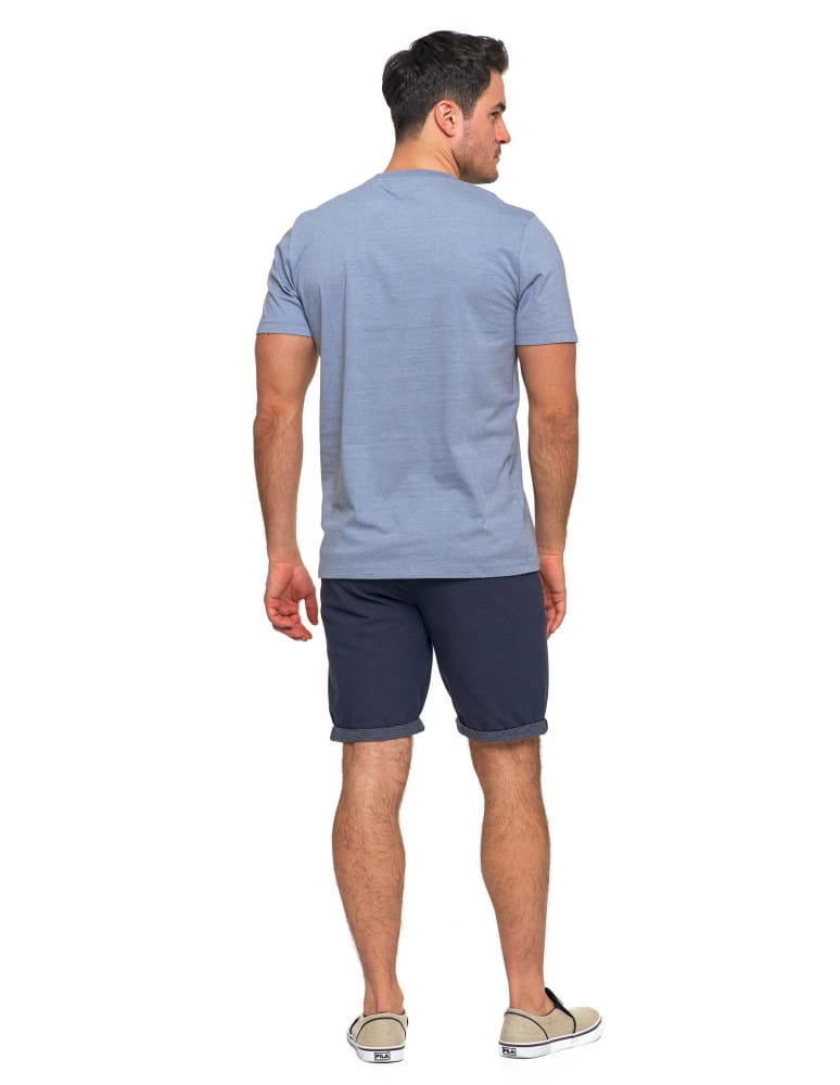 Koszulki i Tank Topy - Koszulka męska bawełniana z krótkim rękawem T-shirt NIEBIESKI - produkt moraj.pl 6