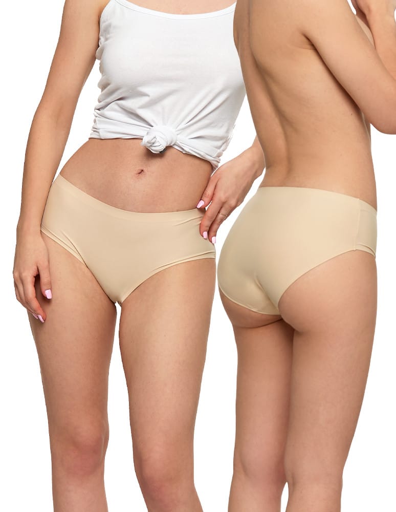 Majtki figi - Majtki damskie figi bikini laserowo cięte BEŻOWY - produkt moraj.pl 1