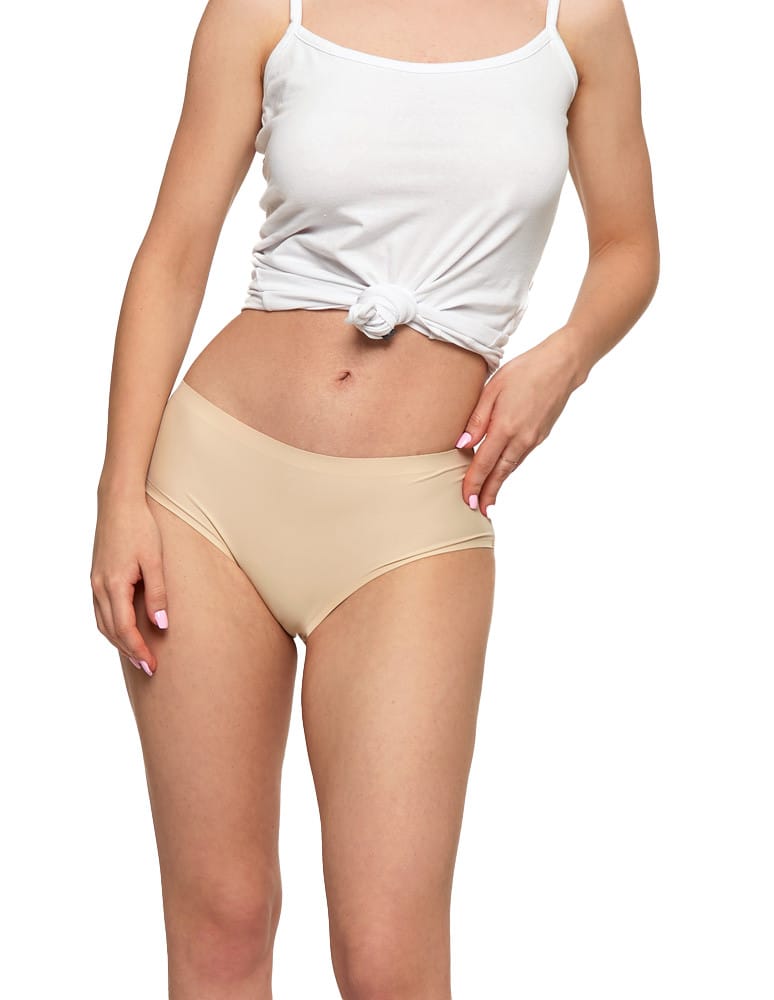 Majtki figi - Majtki damskie figi bikini laserowo cięte BEŻOWY - produkt moraj.pl 2