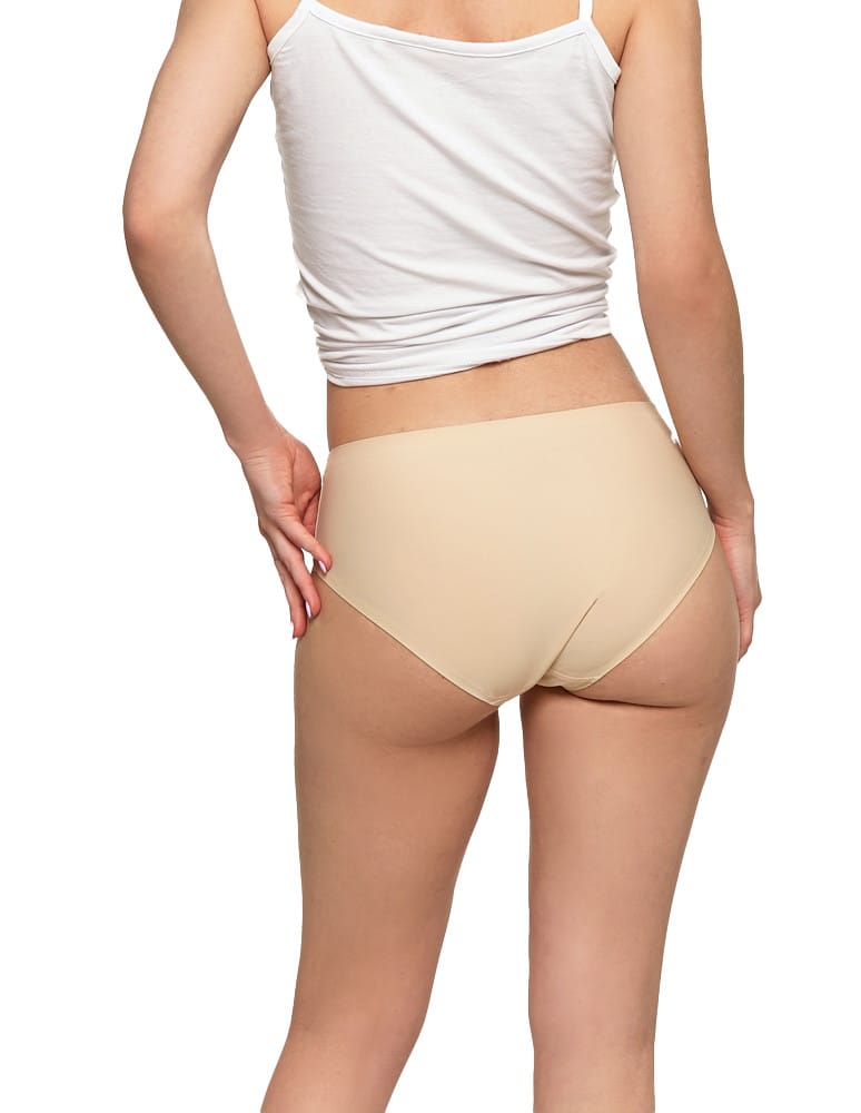 Majtki figi - Majtki damskie figi bikini laserowo cięte BEŻOWY - produkt moraj.pl 4