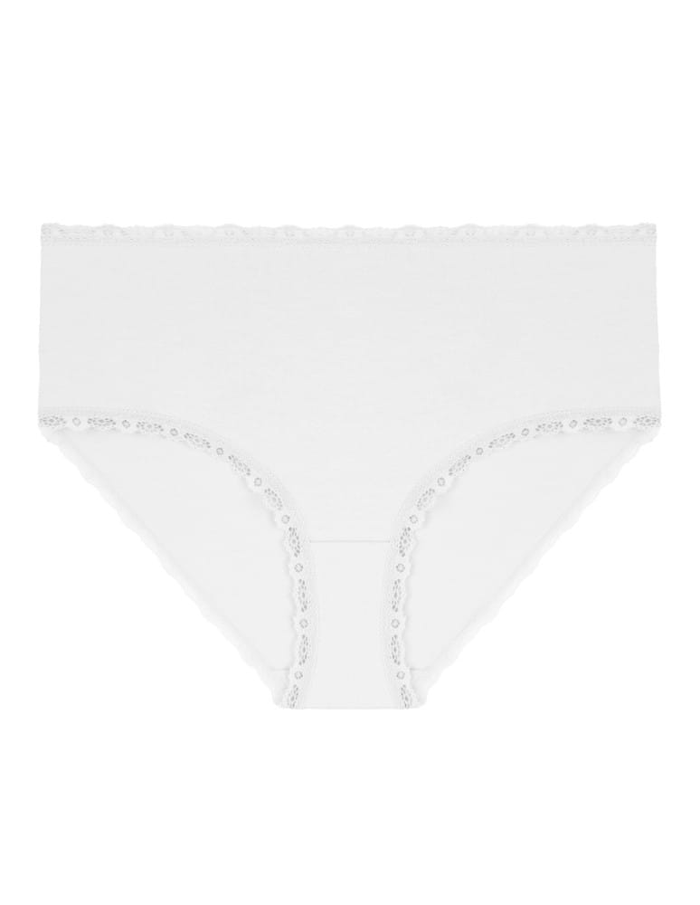 Majtki figi - Majtki damskie figi z wysokim stanem Plus Size 3-pak WZÓR - produkt moraj.pl 4