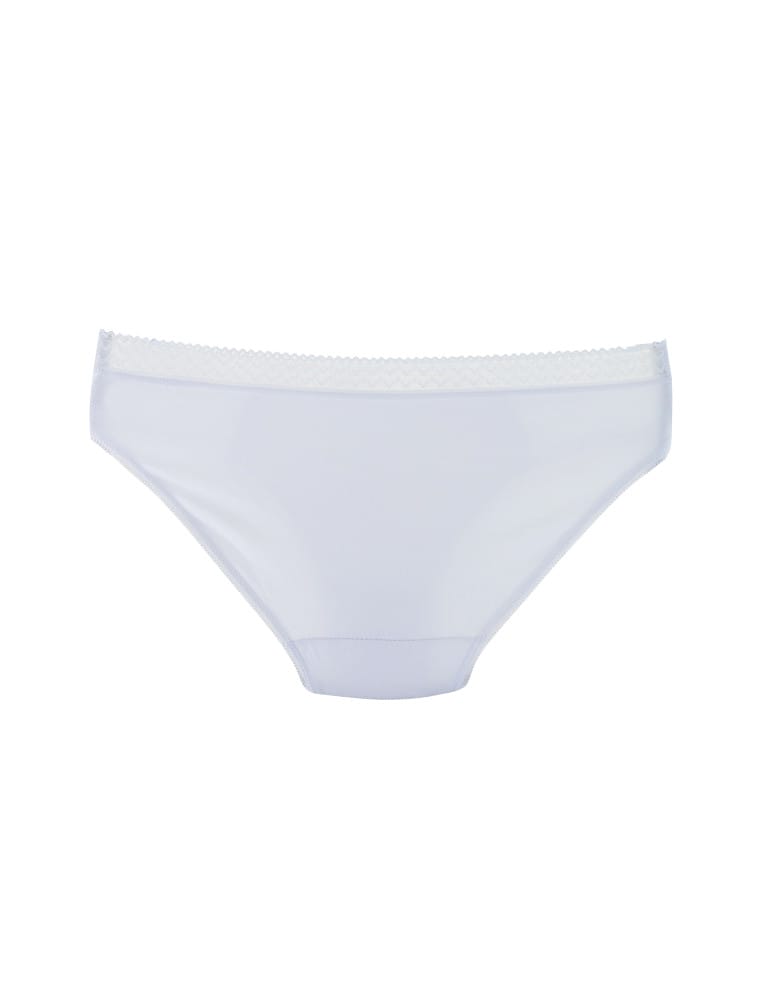 Majtki figi - Figi bawełniane mini bikini damskie koronka BIAŁY - produkt moraj.pl 1