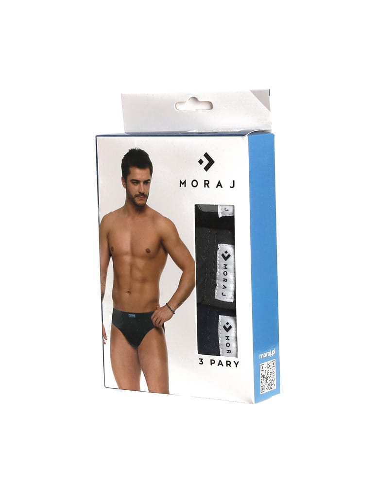 Slipy - Slipy męskie bawełniane 3-pak WIELOKOLOROWY  - produkt moraj.pl 2