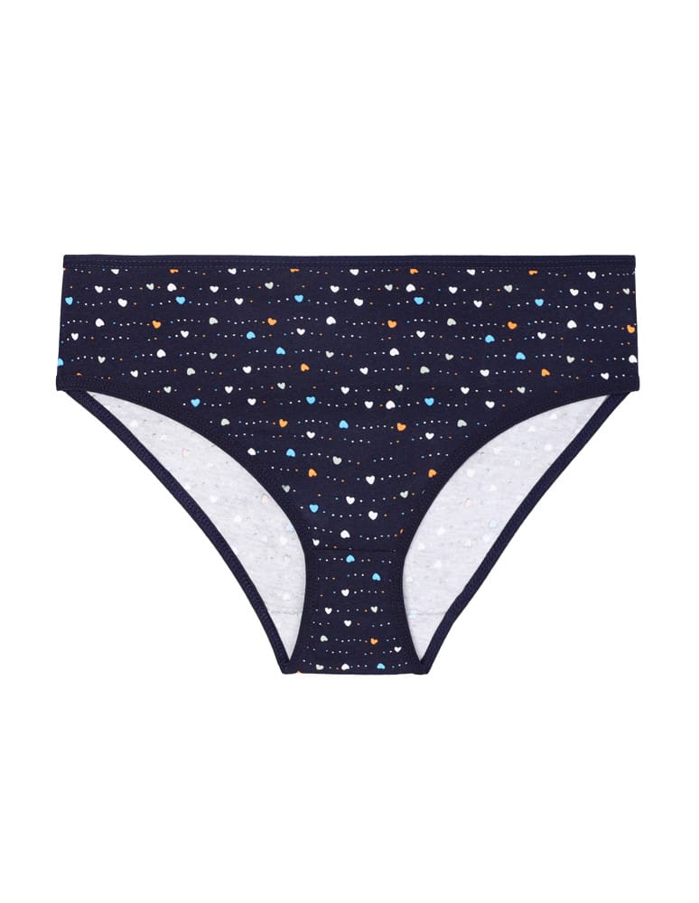 Majtki figi - Majtki damskie figi bikini bawełniane gładkie 6-pak WIELOKOLOROWY - produkt moraj.pl 3