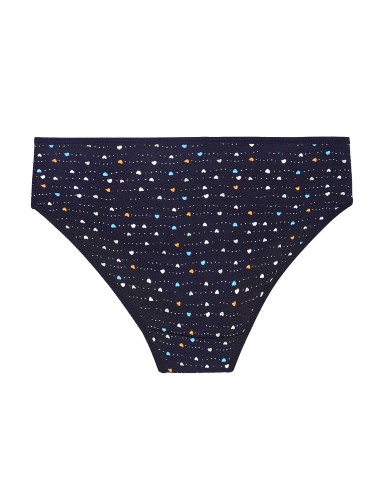 Majtki figi - Majtki damskie figi bikini bawełniane gładkie 6-pak WIELOKOLOROWY - produkt moraj.pl 4