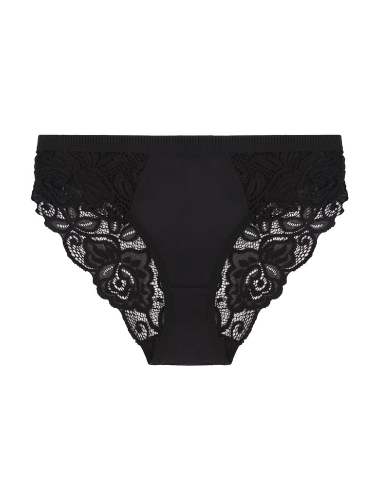 Majtki figi - Majtki figi bikini damskie z koronkowym wykończeniem 6-pak WIELOKOLOROWY - produkt moraj.pl 2
