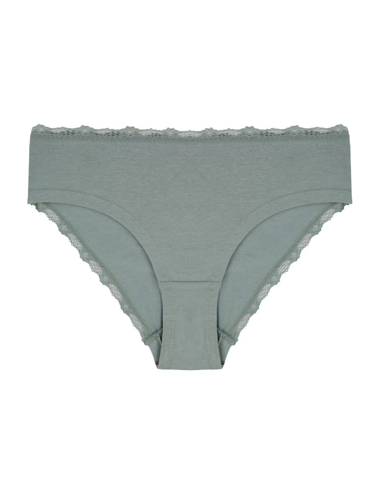 Majtki figi - Majtki damskie figi bikini w kropki wykończone koronką 4-pak WIELOKOLOROWY  - produkt moraj.pl 5
