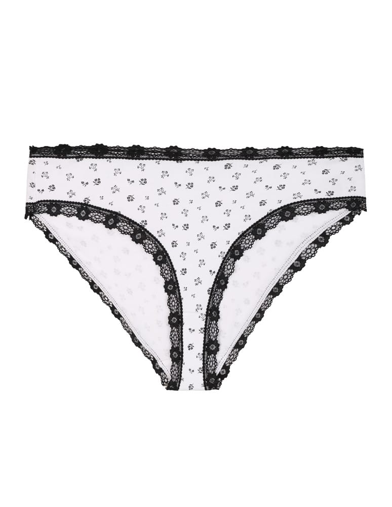 Majtki figi - Majtki damskie figi bikini z wzorem wykończone koronką 6-pak WIELOKOLOROWY - produkt moraj.pl 3