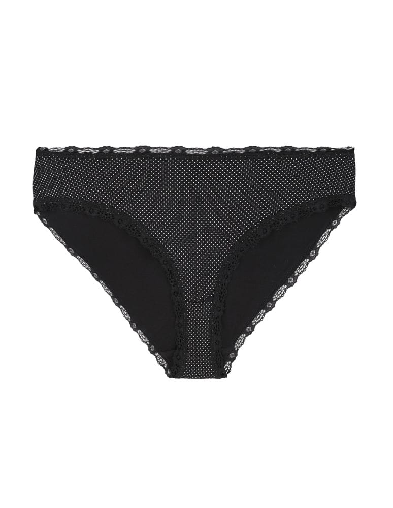 Majtki figi - Majtki damskie figi bikini z wzorem wykończone koronką 6-pak WIELOKOLOROWY - produkt moraj.pl 4