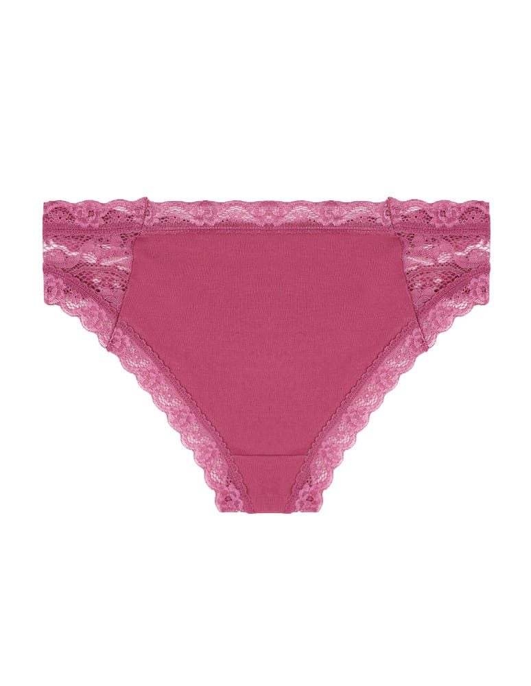 Majtki figi - Majtki figi bikini damskie bawełniane z koronką 6-pak WIELOKOLOROWY - produkt moraj.pl 3