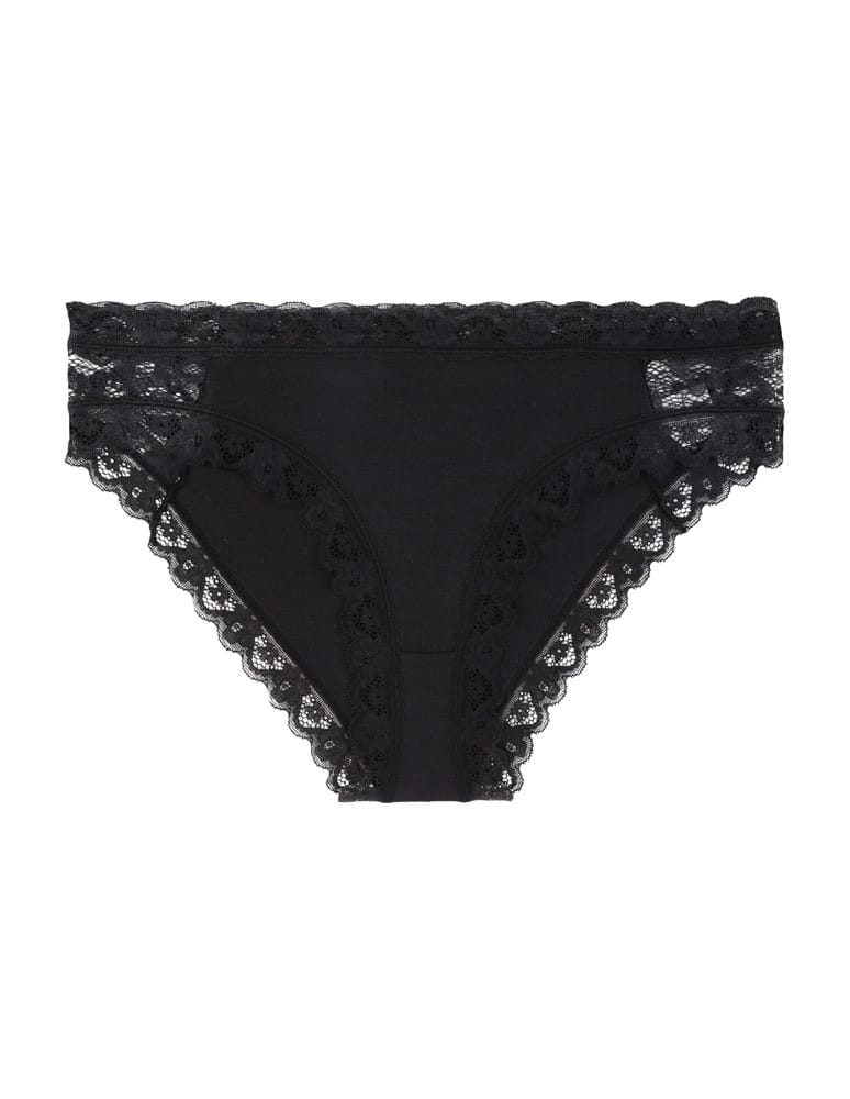 Majtki figi - Majtki figi bikini damskie bawełniane z koronką 6-pak WIELOKOLOROWY - produkt moraj.pl 4