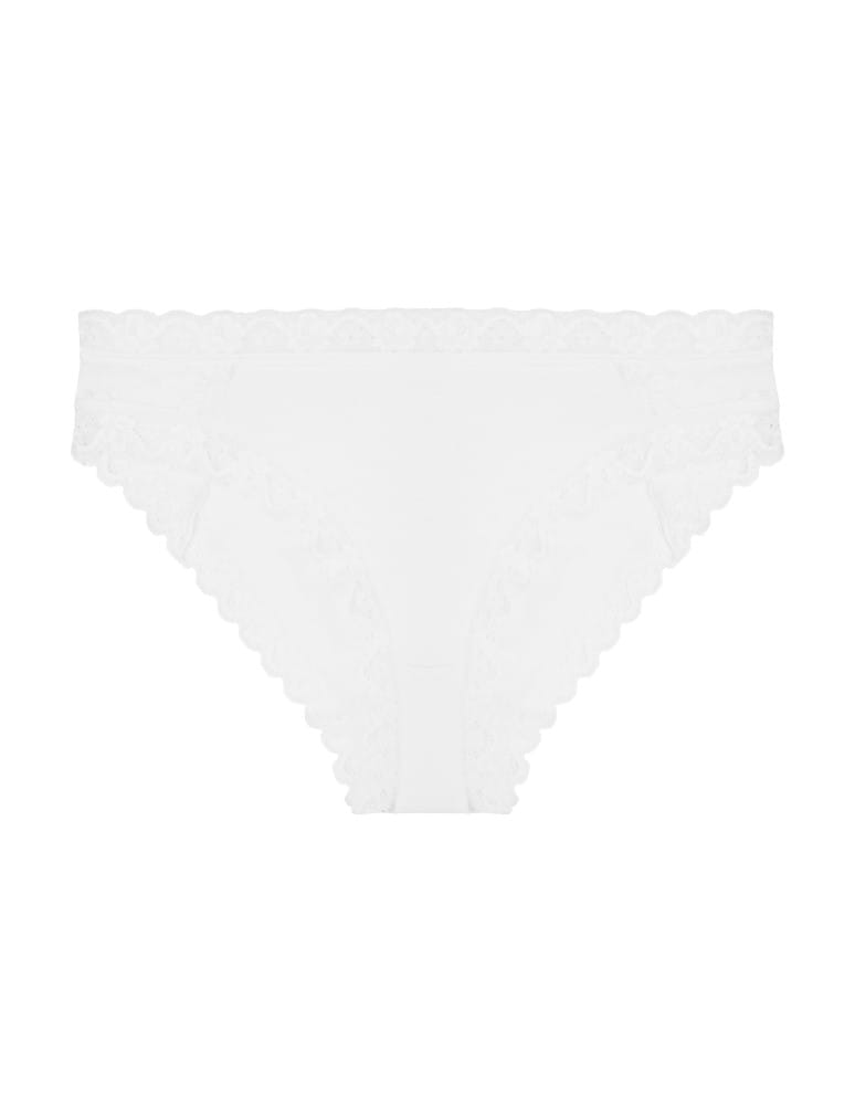 Majtki figi - Majtki figi bikini damskie bawełniane z koronką 6-pak WIELOKOLOROWY - produkt moraj.pl 5