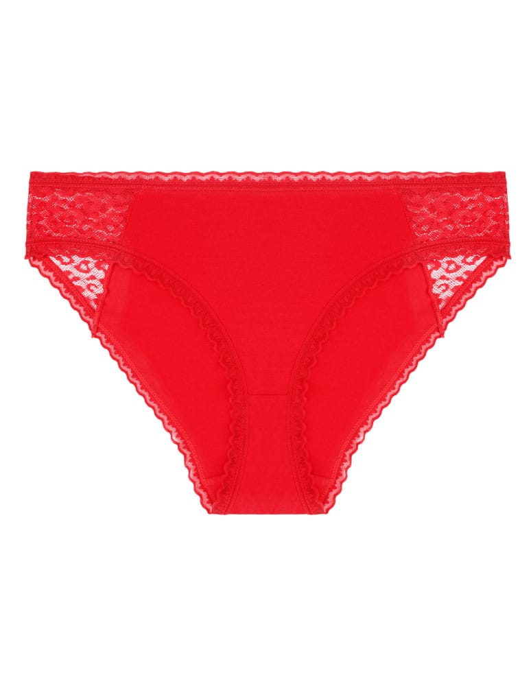 Majtki figi - Damskie majtki figi bikini bawełniane z koronką 3-pak WIELOKOLOROWY - produkt moraj.pl 3