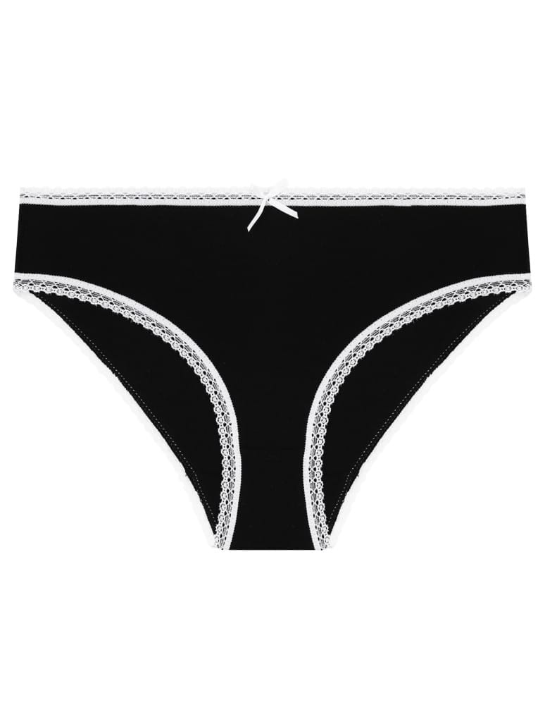 Majtki figi - Damskie majtki mini bikini z koronkowym wykończeniem 4-pak WIELOKOLOROWY - produkt moraj.pl 2