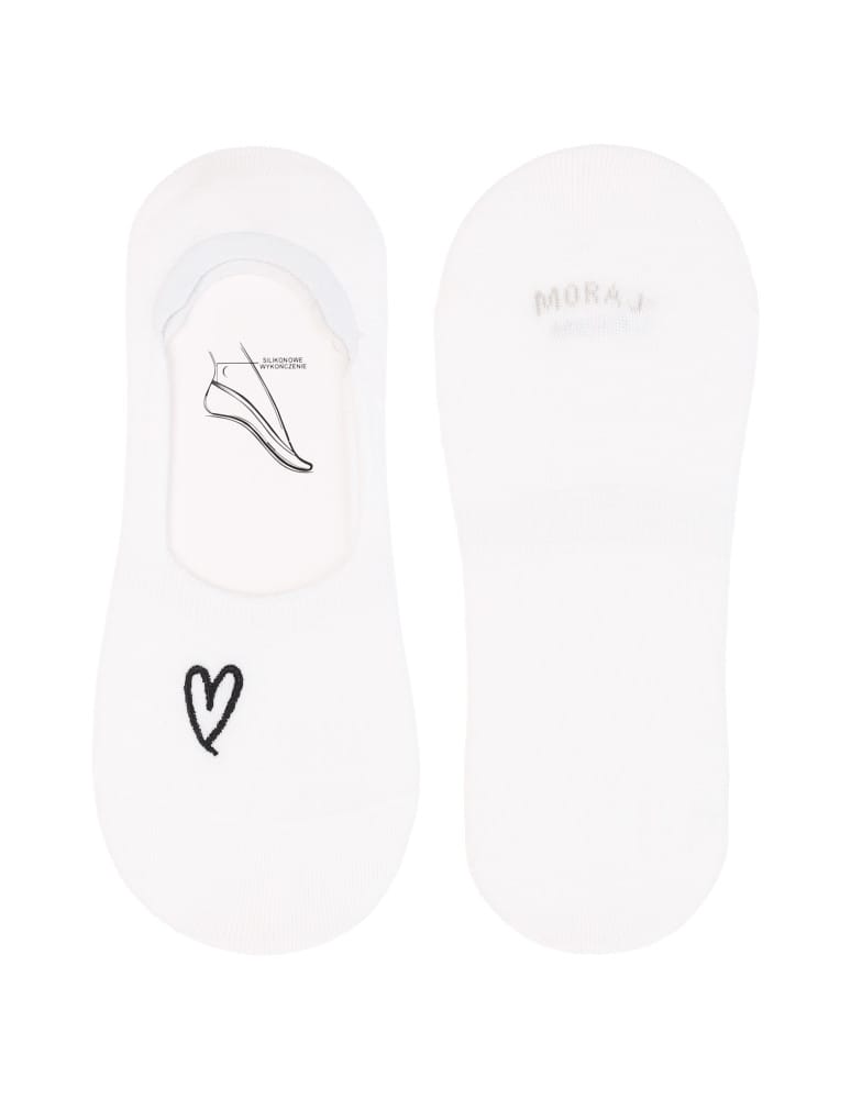 Niskie stopki - Damskie skarpetki niskie stopki serca minimalistyczne 3-pak WIELOKOLOROWY - produkt moraj.pl 4