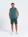 Koszulka męska tank top bez rękaw&oacute;w luźna ZIELONY