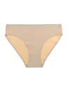 Majtki laserowo cięte bezszwowe figi mini bikini BEŻOWY