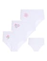 Majtki figi damskie z wysokim stanem Plus Size 3-pak BIAŁY