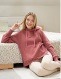 Bluza damska dresowa bawełniana luźna ocieplana