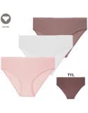Wygodne figi damskie majtki bikini komplet bawełniane z koronką 3-pak
 Rozmiar-XL Kolor-WIELOKOLOROWY