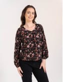 Bluza damska wiskozowa 100% zwiewna o pudełkowym kroju