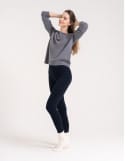 Legginsy damskie ocieplane modelujące z wysokim stanem z wiskozą