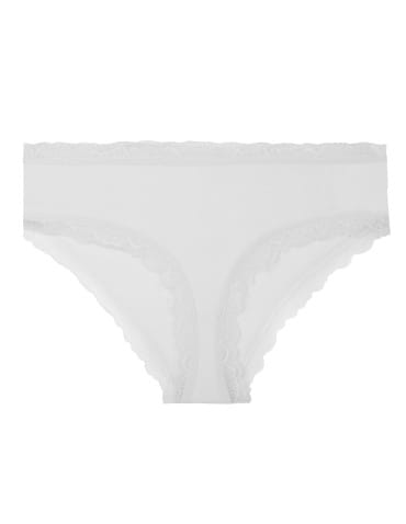 Majtki figi - Majtki damskie szorty bawełniane z koronką 3-pak WIELOKOLOROWY - produkt 4