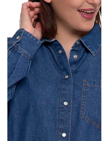 Koszula jeansowa damska w stylu denim  - produkt 2