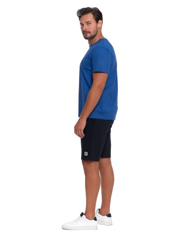 Koszulki i Tank Topy - T-shirt męski bawełniany bez bocznych szwów NIEBIESKI - produkt 4